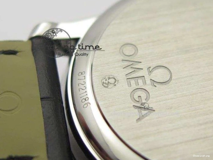 0404 Flexible De Ville MK 1:1 Best Edition SS White Dial On Black Leather Asian Seagull T1701 (Sec@6) 8244